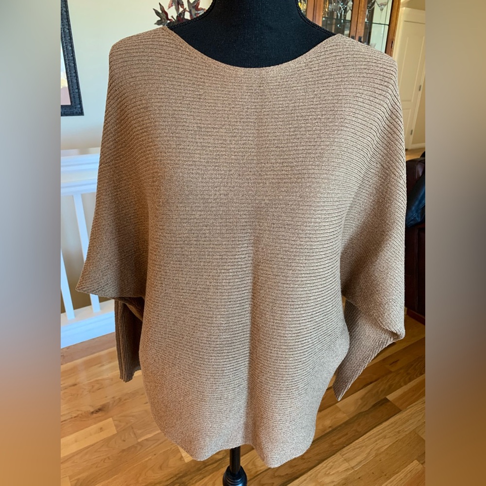 Chico's Classic Brown Poncho Sweater